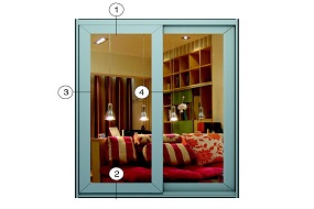 cửa sổ lùa 2 cánh Xingfa hệ 87